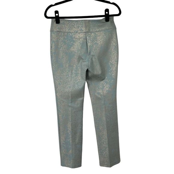 Soft Surroundings Palladium Turquoise‎ Silver Thick Ankle Pants - Picture 2 of 8
